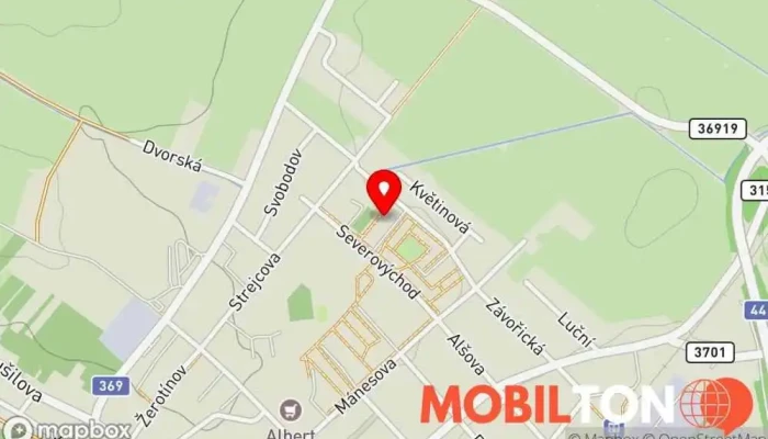 mapa HelpTech Opravy počítačů, Počítačové poradenství, Prodej výpočetní techniky, Počítačová podpora a služby, Elektrotechnik, Opravna mobilních telefonů, Hostování webu, Webdesigner v Severovýchod 643/51