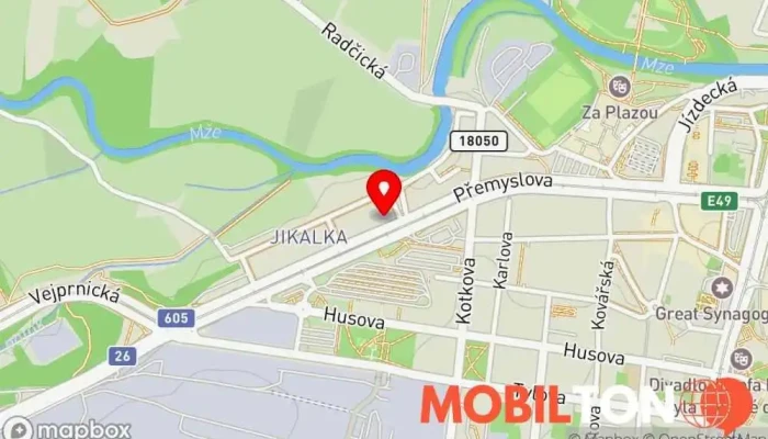 mapa HiFiLand Zastavárna, Autoelektrikář, Tuning automobilů, Prodejna autorádií, Bazar, Prodej elektroniky v Plzeň 3-Jižní Předměstí