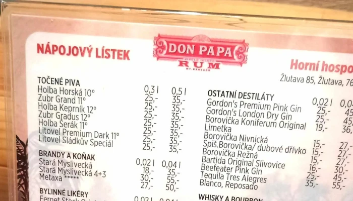 Horni Hospoda Telefon - Žlutava