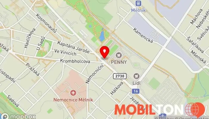 mapa Hospoda Na Autobusáku Česká restaurace v Bezručova 478/2