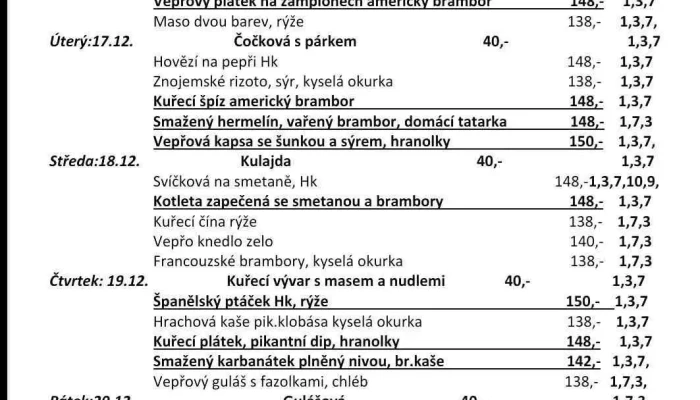 Hospoda Na Autobusaku Menu - Bezručova 478/2