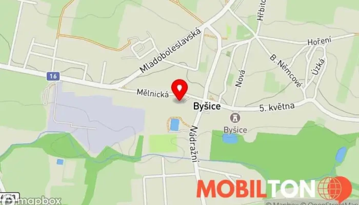 mapa Hospoda Na Baráku Restaurace v Mělnická 12