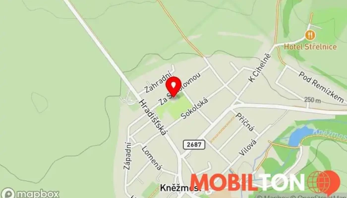 mapa Hospoda Na Hřišti Restaurace v Za Sokolovnou 236
