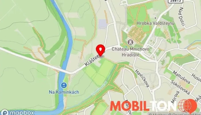 mapa Hospoda Na Hristi Restaurace v Klášterská