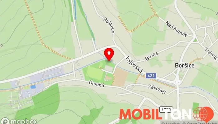 mapa Hospoda na hřišti Restaurace v Boršice
