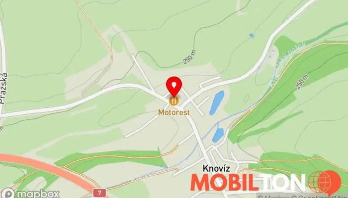 mapa Hospoda Na Mýtince Restaurace v Knovíz-Slaný 1