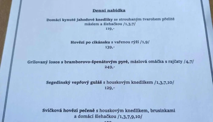 Hospoda Na Mytince Menu - Knovíz-slaný 1