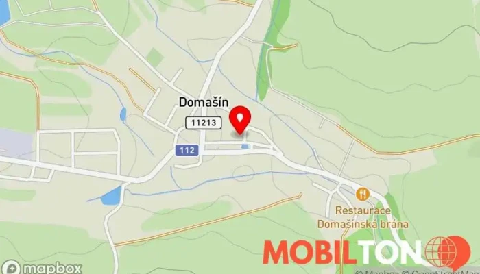 mapa Hospoda Na Radnici Hospoda v Domašín