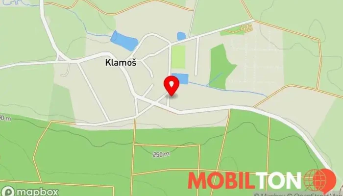 mapa Hospoda na Rozcestí Restaurace v Klamoš