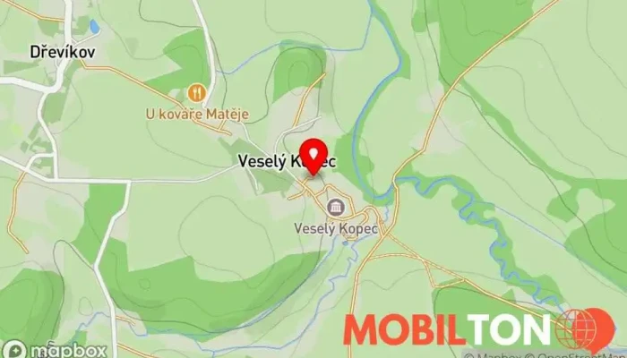 mapa Hospoda NA VEJMĚNKU Hospoda, Restaurace v Vysočina-Hlinsko v Čechách 1