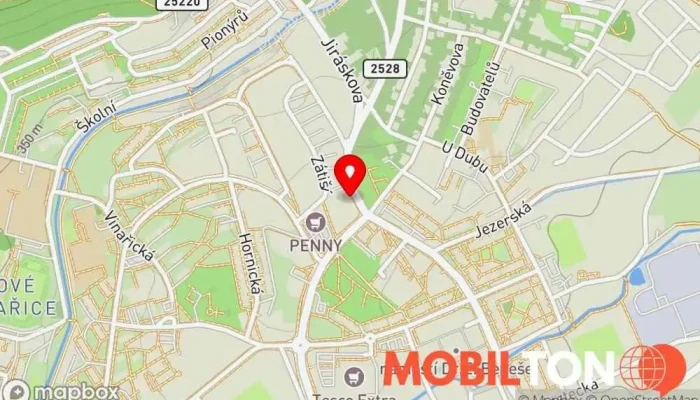 mapa Hospoda pod kaštany Hospoda, Restaurace v Červenohradecká 351