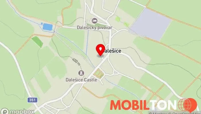 mapa Hospoda Stodola Hospoda, Restaurace v Dalešice