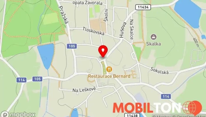 mapa Hospoda U Českýho  v nám. Jana Heřmana