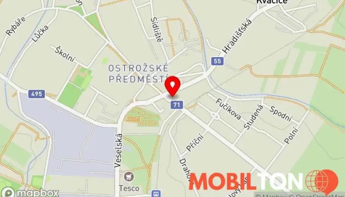 mapa Hospoda U Helikara Hospoda v Blatnická 502