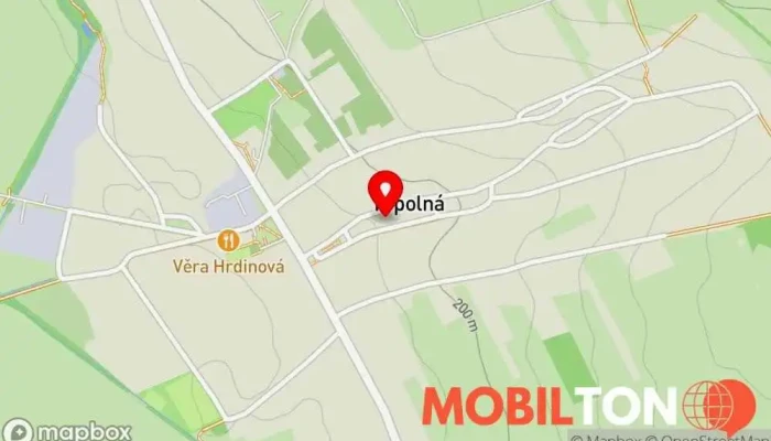 mapa Hospoda U Huberta Restaurace v Topolná 11/135