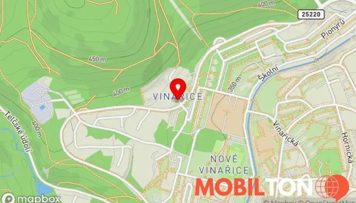 mapa Hospoda U Kapličky Restaurace v Vinařice