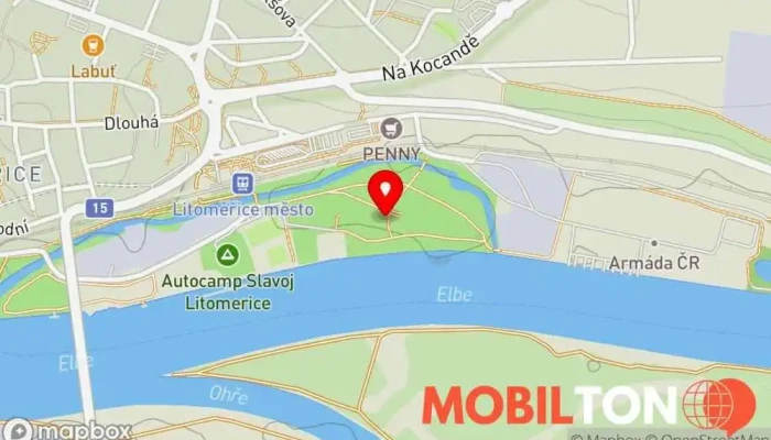 mapa Hospoda U letního kina Restaurace v Střelecký ostrov 488
