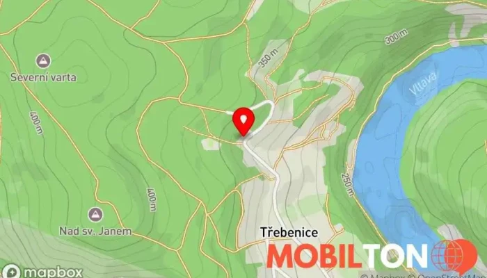 mapa Hospoda U Taterů Hospoda v Štěchovice-Slapy nad Vltavou