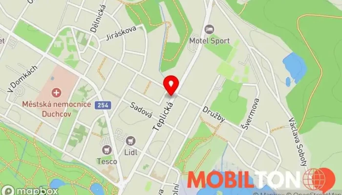 mapa Hospoda Vyšehrad Hospoda v Teplická 677/69