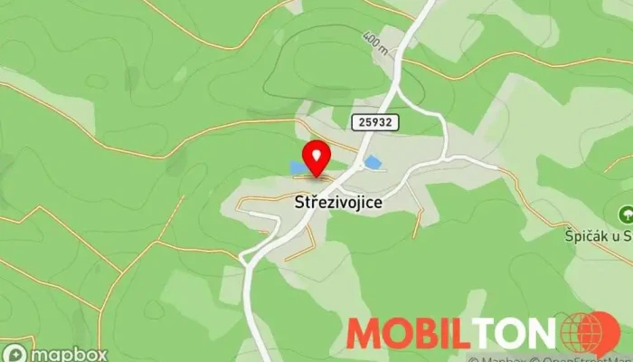 mapa Hospudka Bouda Restaurace v Dobřeň-Liběchov