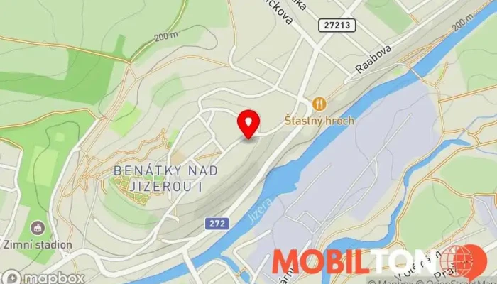 mapa Hospůdka Na Baště Restaurace v Vaněčkova 8