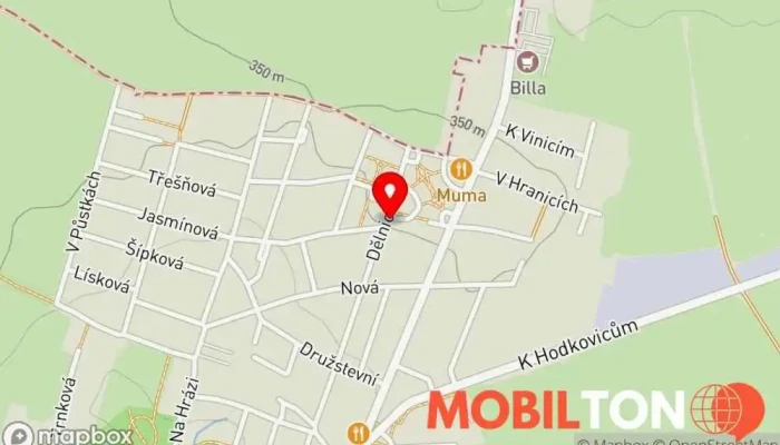 mapa Hospůdka Na Břežance - U Kuklů Hospoda v Dělnická 281