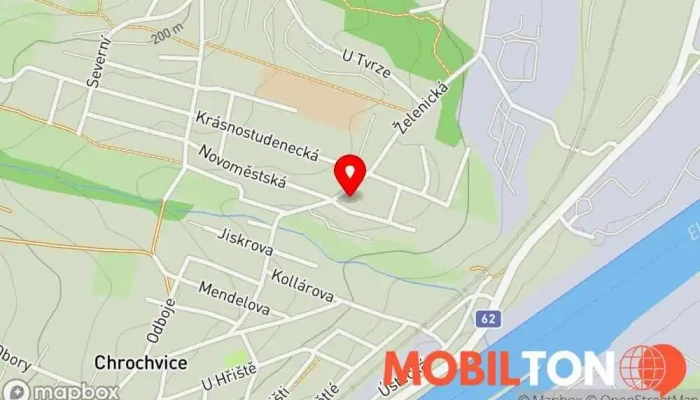 mapa Hospůdka Na Kopečku Restaurace v Děčín-Letná
