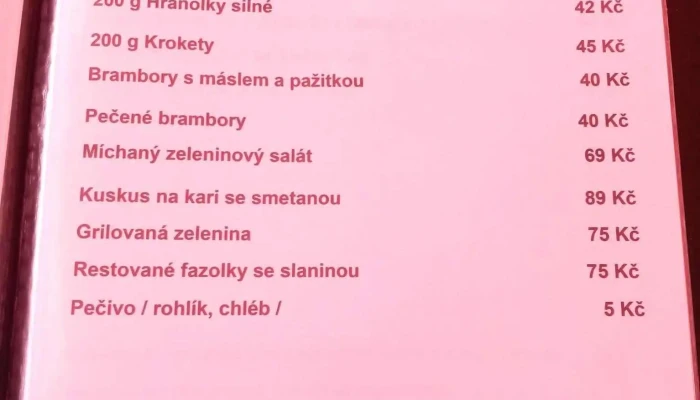 Hospudka Na Marine Menu - Bělohorská 645