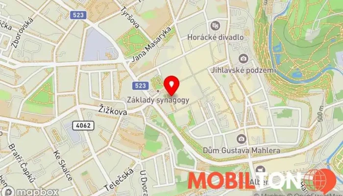 mapa HOSPŮDKA POD VĚŽÍ Hospoda v Věžní 1250/10