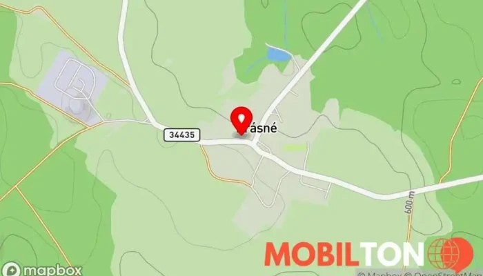 mapa Hospůdka pod věží Restaurace, Hospoda v Krásné