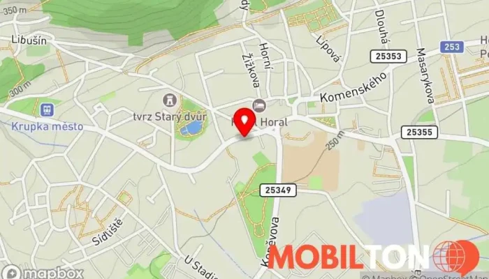 mapa Hospůdka Pohoda Hospoda v Bohosudovská 373/11