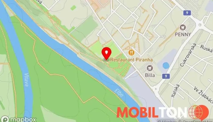 mapa Hospůdka Rasovna Hospoda v Pražská 417