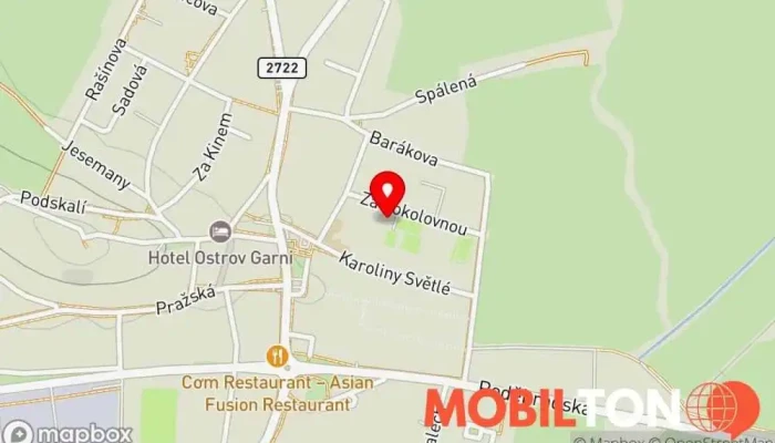 mapa Hospůdka Sokolovna Hospoda v Za Sokolovnou 546