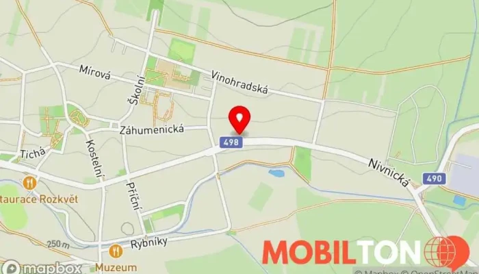 mapa Hospůdka U Cmolů Restaurace v Nivnická 177