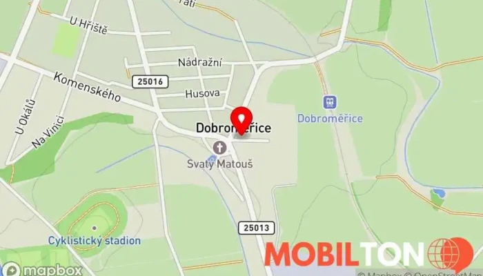 mapa Hospůdka u Čudly Restaurace v Dobroměřice-Louny 1