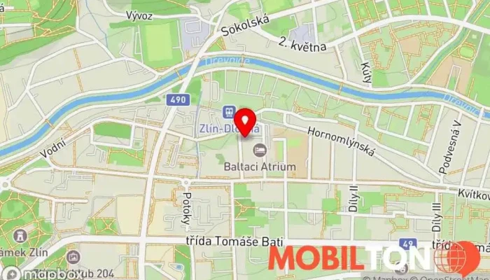 mapa Hospůdka U Kovárny Restaurace v Lešetín I 610