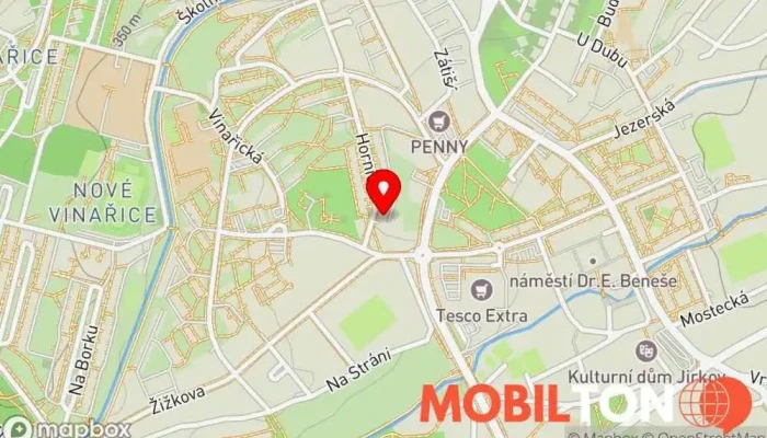 mapa Hospůdka u Krtka Hospoda v Hornická 1472