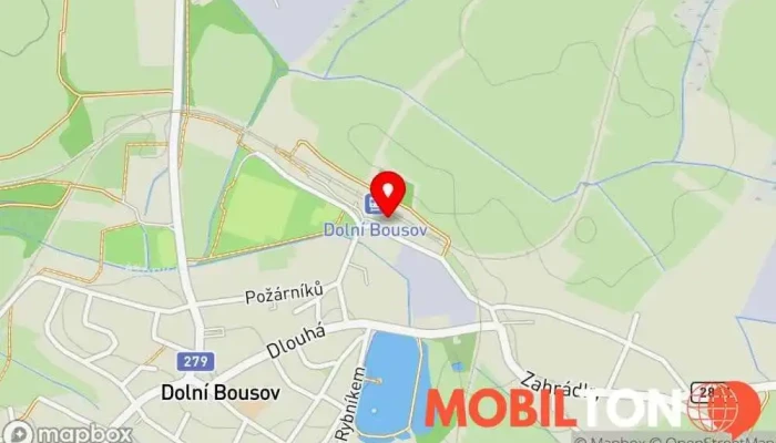 mapa Hospůdka U Nádraží Hospoda v Nádražní 296