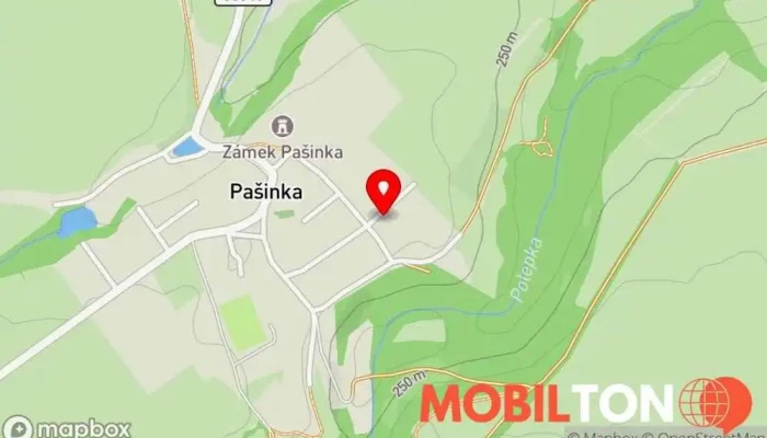 mapa Hospůdka U Vildy Restaurace v Pašinka