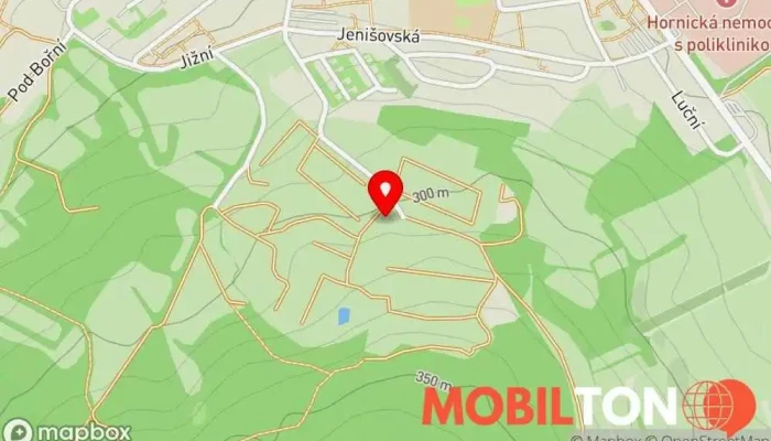 mapa Hospůdka Zahrádky Hospoda v Mládežnická 350 418 01