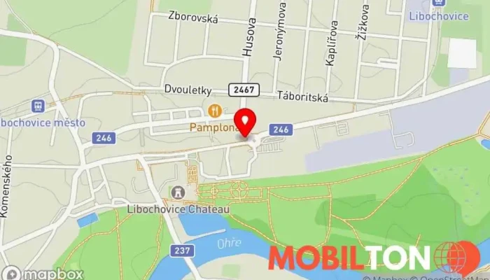 mapa Hostinec Na Kopečku Restaurace v Riegrova 120