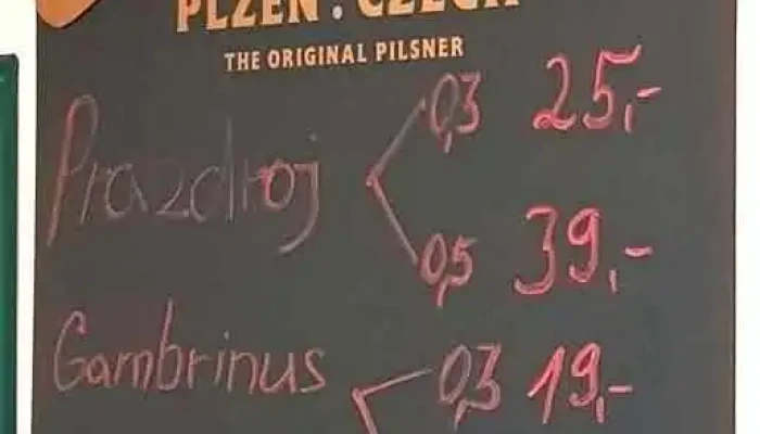 Hostinec Na Zastavce U Adenauera Menu - Kamenný Přívoz