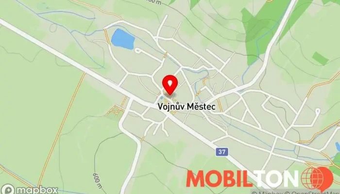 mapa Hostinec Pod Lípou Hospoda v Vojnův Městec
