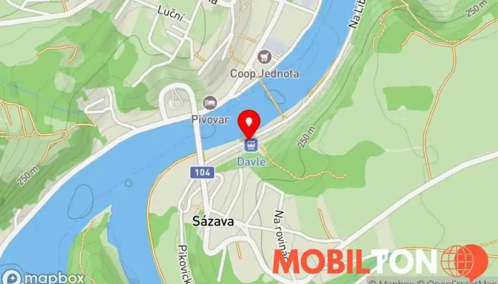 mapa Hostinec Remagen Restaurace v Sázava