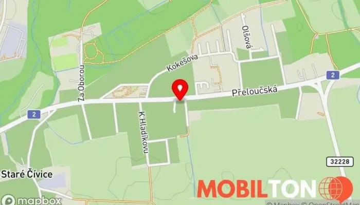 mapa Hostinec Staré Čivice Dopolední restaurace, Česká restaurace, Restaurace v Pardubice VI-Staré Čívice