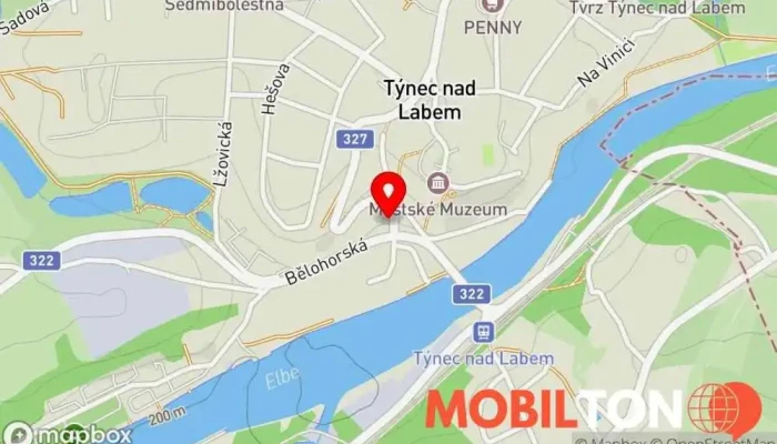 mapa Hostinec u Buřivalů Restaurace v Pivovarská 125