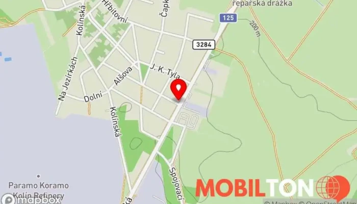 mapa Hostinec U Černohlávků Hospoda v Sendražice