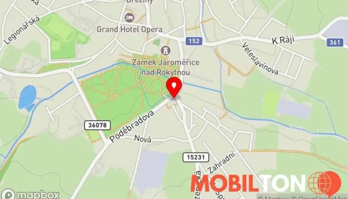 mapa Hostinec U Fišerů Hospoda v F. V. Míči 558