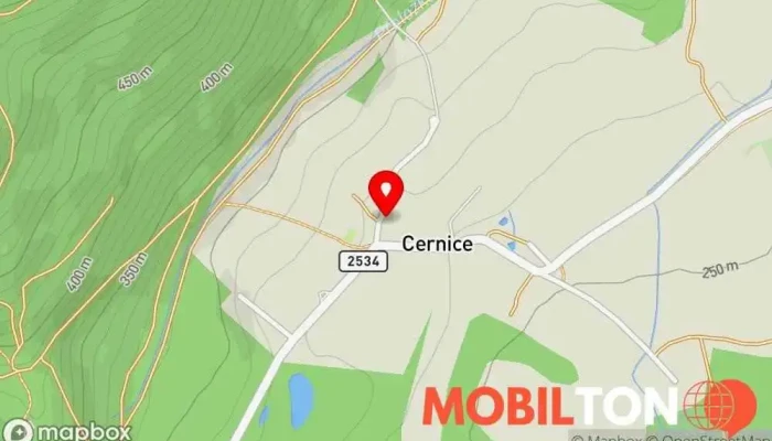 mapa Hostinec U Jezeří Hospoda v Černice
