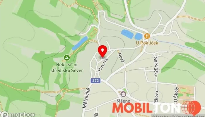 mapa Hostinec u Koruny Restaurace v Cinibulkova 201